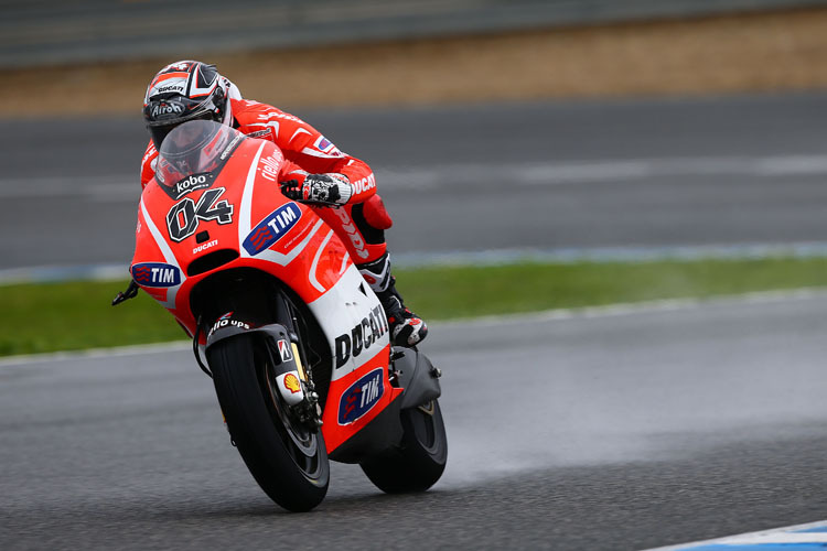 Andrea Dovizioso im Regen