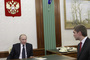 Russlands Staatschef Wladimir Putin mit Vitaly Petrov