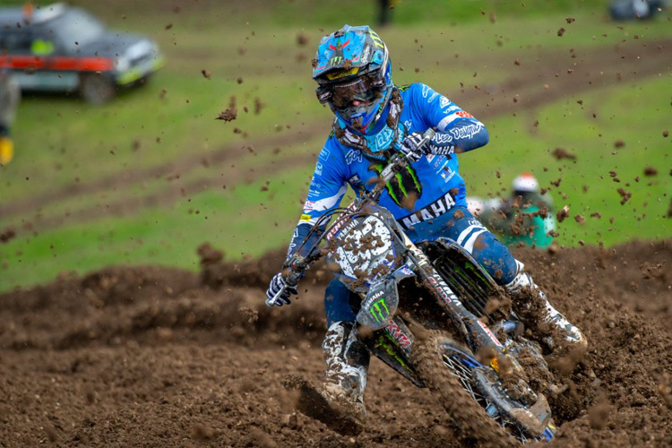 Jago Geerts gewann den ersten MX2-Lauf in Matterley Basin