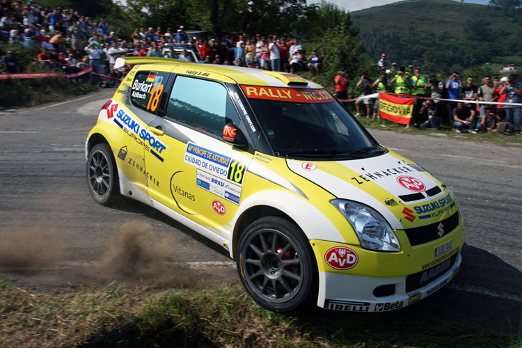 Burkart bestand spanischen Asphalttest
