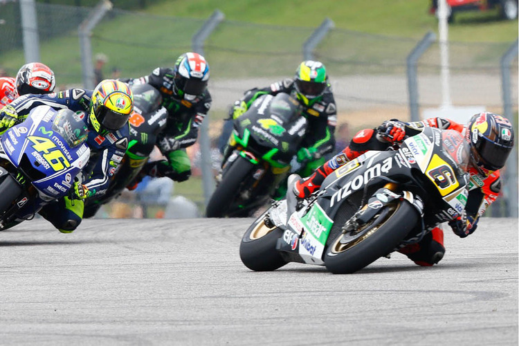 Stefan Bradl in Texas vor Valentino Rossi und Co.