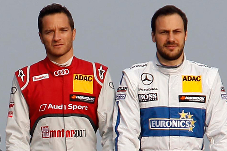 Timo Scheider und Gary Paffett (re.)