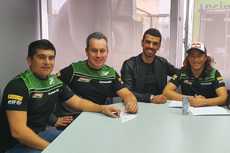 Nacho Calero, Manuel Puccetti, Kenan Sofuoglu und Can Öncü (v.l.)