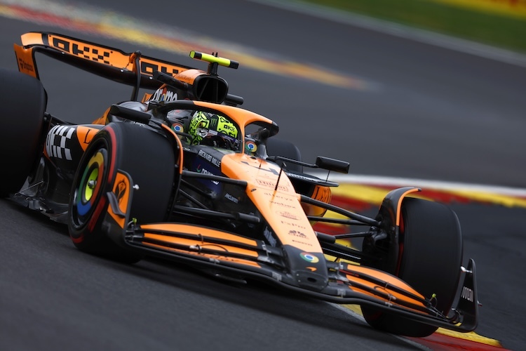 Lando Norris war am Trainingsfreitag in Spa der Schnellste