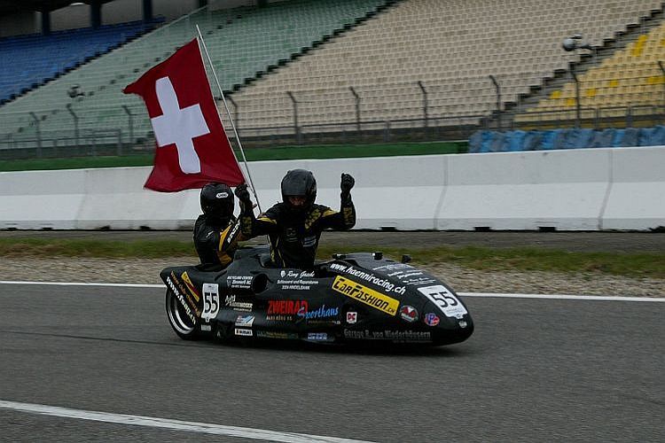 Die Sidecar-Meister: Markus Schlosser und Adolf Hänni.