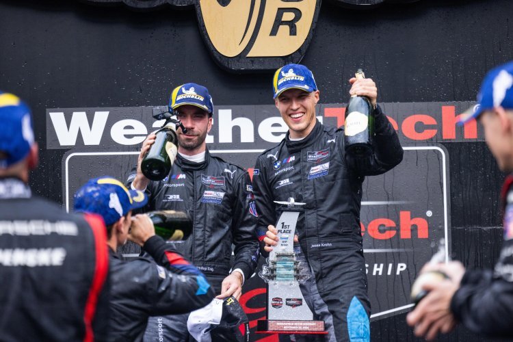 Philipp Eng (li.) und Jesse Krohn auf dem Podium