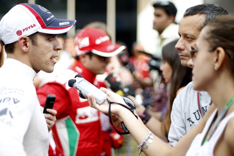 Pastor Maldonado's Interview nach dem Qualifying