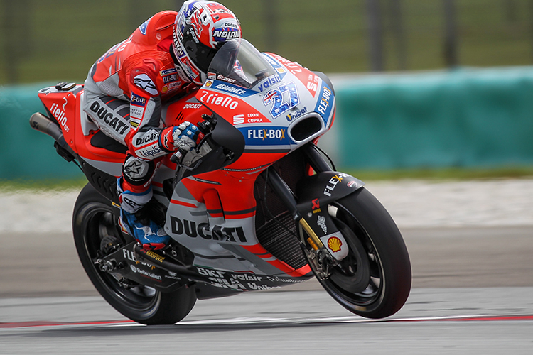 Casey Stoner beim letzten Test mit Ducati im Januar 2018 in Sepang