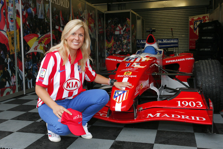De Villota in den Farben ihres Heimatvereines