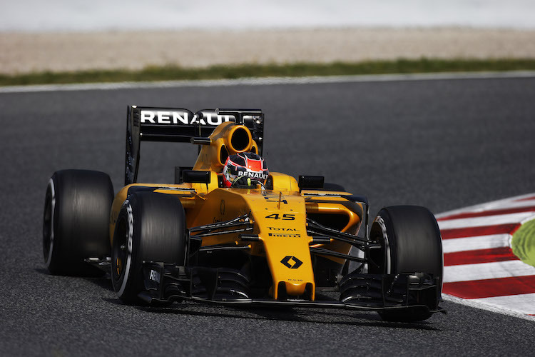 Esteban Ocon mit dem verbesserten Motor von Renault