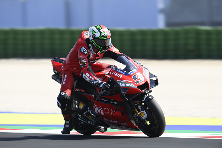 Danilo Petrucci war der beste Ducati-Pilot am Freitag in Misano