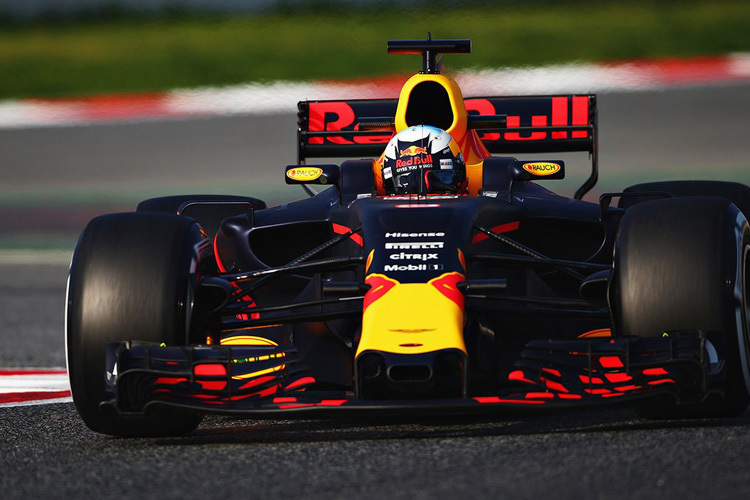 Daniel Ricciardo beim ersten Barcelona-Test