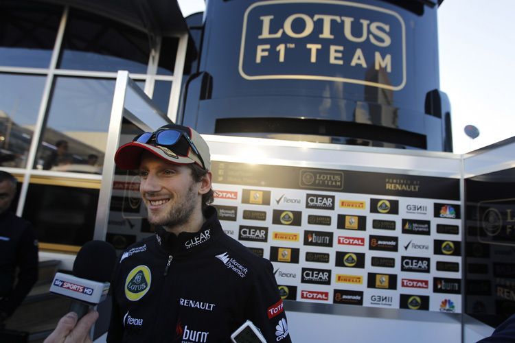 Romain Grosjean hat Grund zu guter Laune