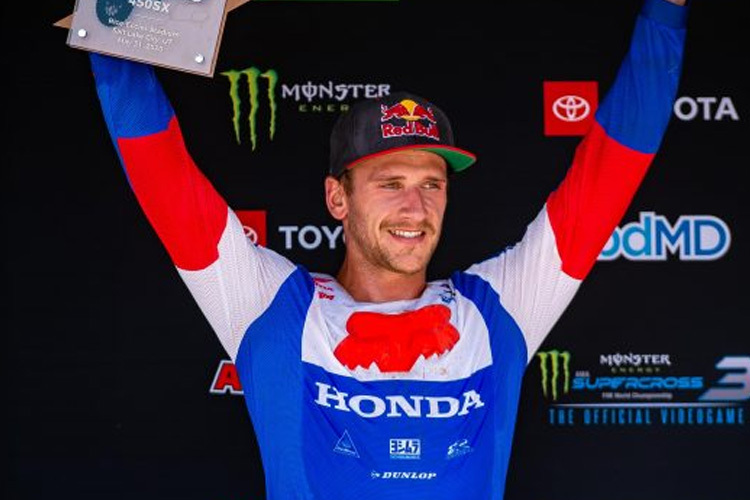 Ken Roczen auf dem Podium von Salt Lake City 1