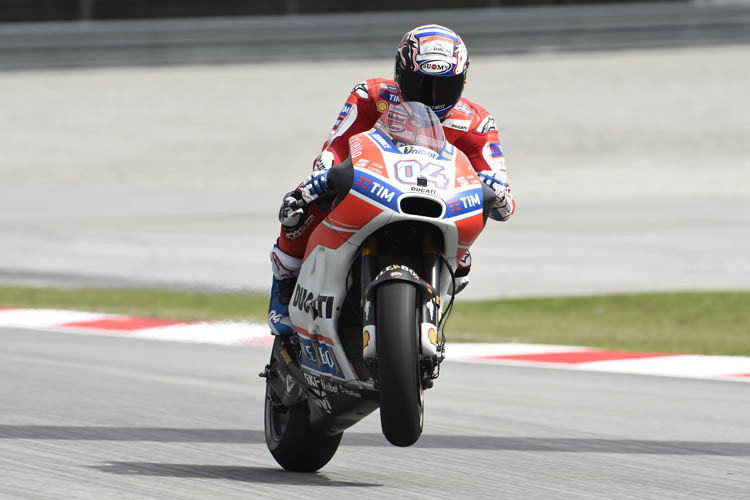 Andrea Dovizioso in Malaysia: Zweimal auf Platz 1