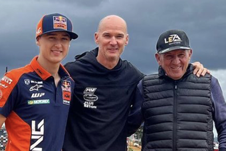 Die drei Generationen der Everts-Dynastie: Liam, Stefan und Harry