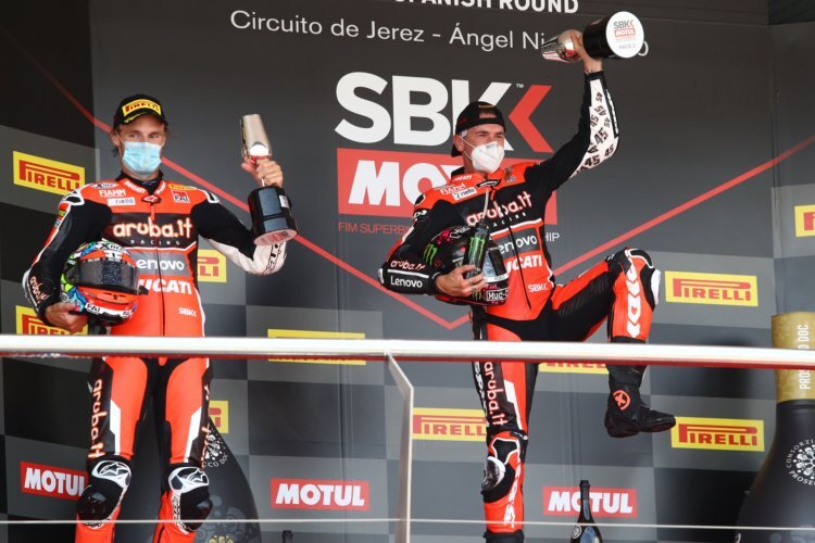 Chaz Davies und Scott Redding standen nur selten gemeinsam auf dem Podium