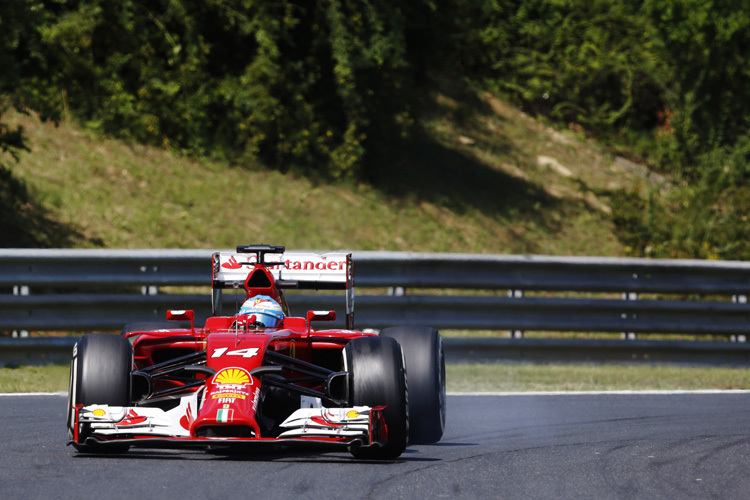 Fernando Alonso auf dem Hungaroring