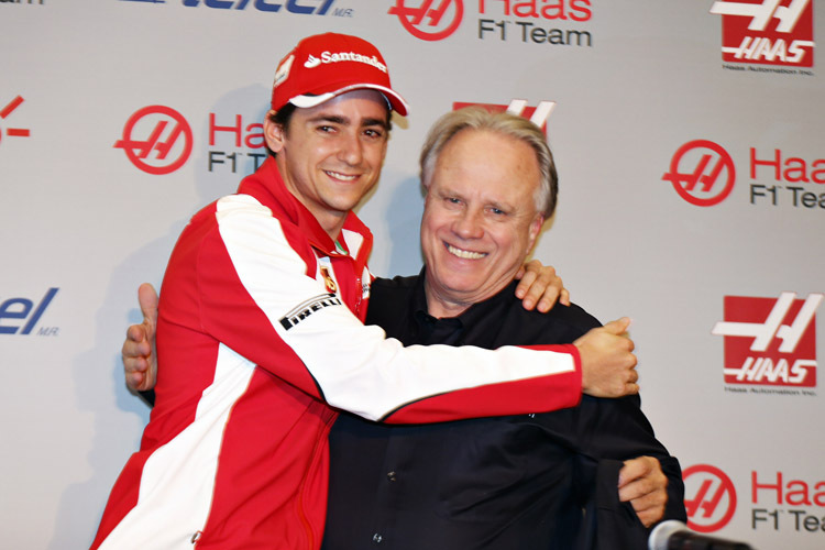 Ein Herz und eine Seele: Esteban Gutiérrez und Teamchef Gene Haas