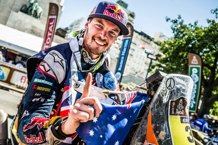 Auch das KTM-Rally-Werksteam um Toby Price, der 2016 den fünfzehnten Dakar-Sieg in Folge für die Österreicher errang, profitiert von der Zusammenarbeit