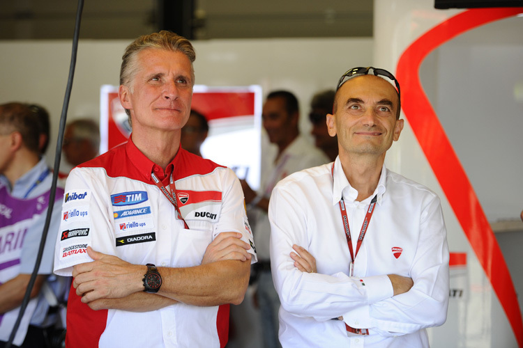 Die Ducati-Manager Paolo Ciabatti (li.) und Claudio Domenicali