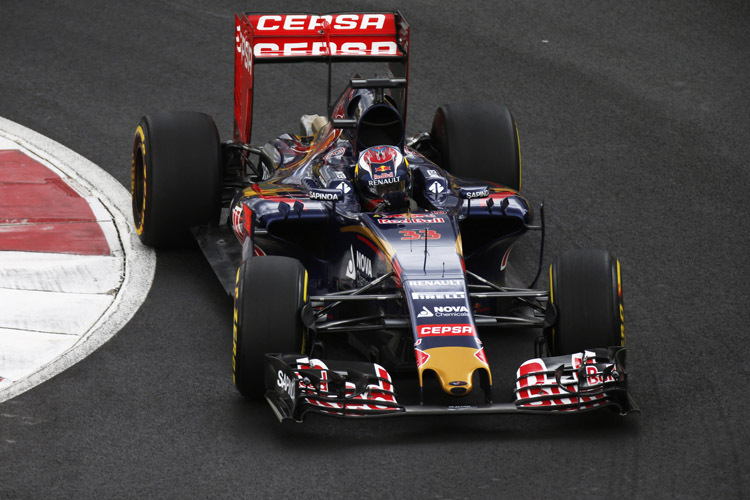 Formel-1-Rookie Max Verstappen drehte im Qualifying von Mexiko die achtschnellste Runde