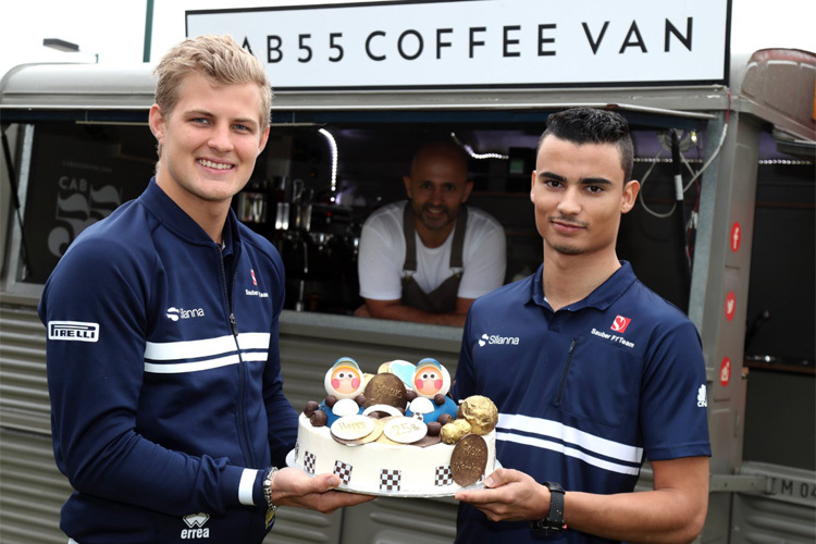 Marcus Ericsson mit Pascal Wehrlein