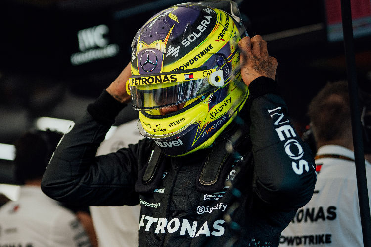 Lewis Hamilton in Singapur