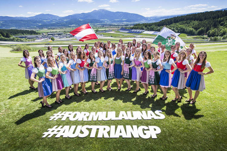 Diese 50 Schönheiten dürfen in diesem Jahr den Österreich-GP verschönern