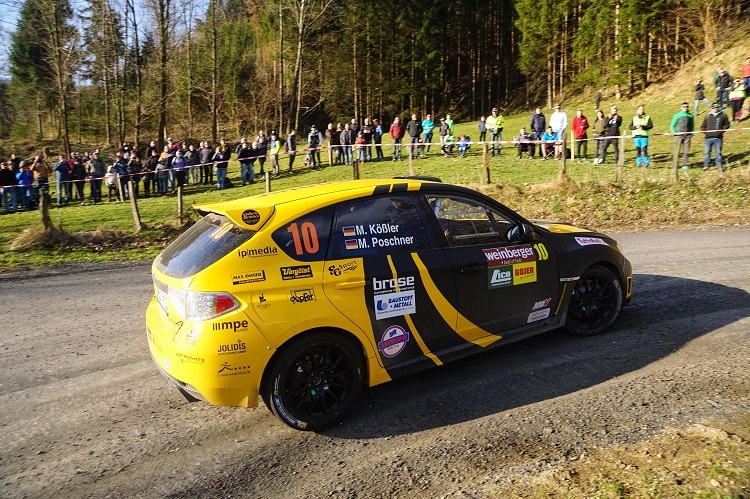 Manuel Kößler bei der Lavanttal-Rallye