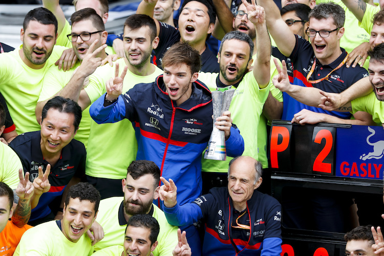 Toro Rosso feiert mit Pierre Gasly