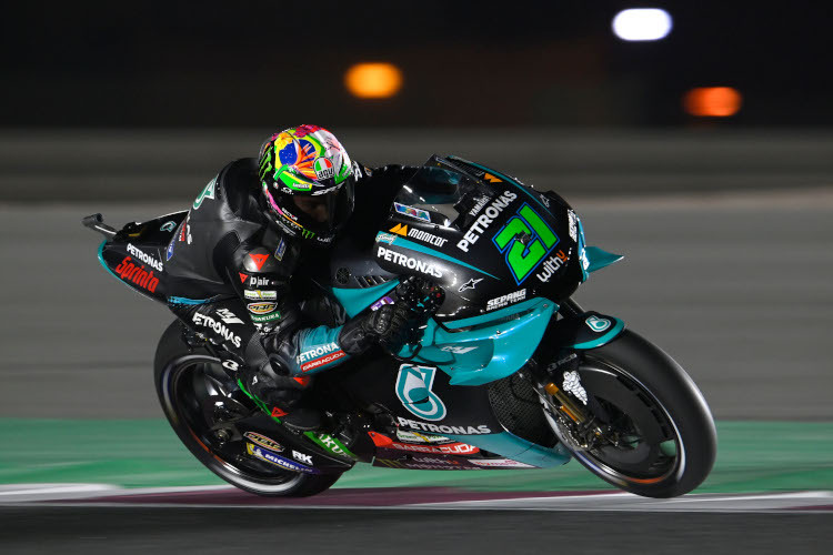 Franco Morbidelli sucht unter Flutlicht noch nach etwas Speed