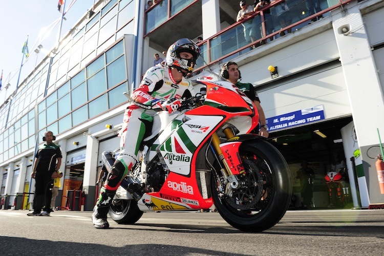 Leon Camier 2011 mit Aprilia