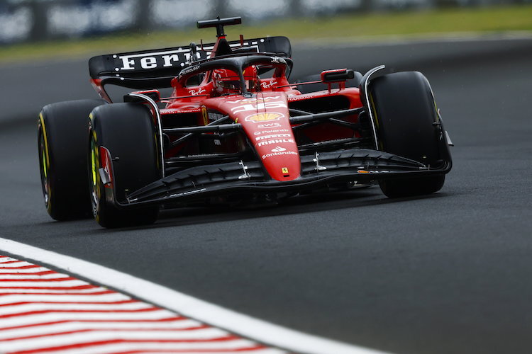 Charles Leclerc im Ferrari