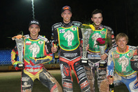 Die Top-4: Jablonski, Lahti, Huckenbeck und Lebedevs (v.l.)