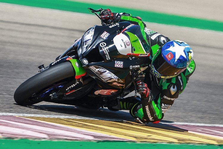 Roman Ramos auf der Cortese-Kawasaki