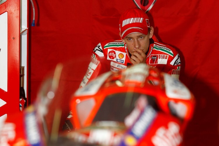 Casey Stoner: Keine fröhliche Miene