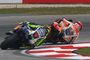 Wenig später krachte es: Rossi gegen Márquez in Sepang