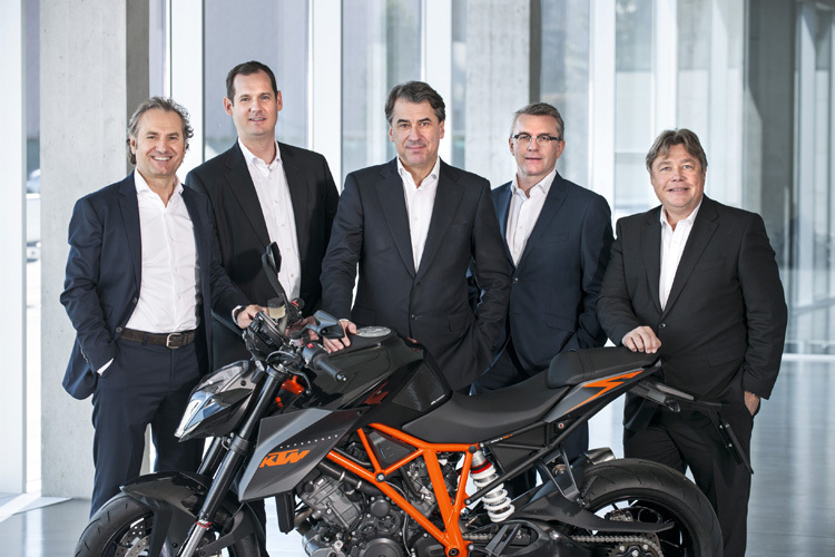 Der KTM-Vorstand freut sich über den Erfolgskurs