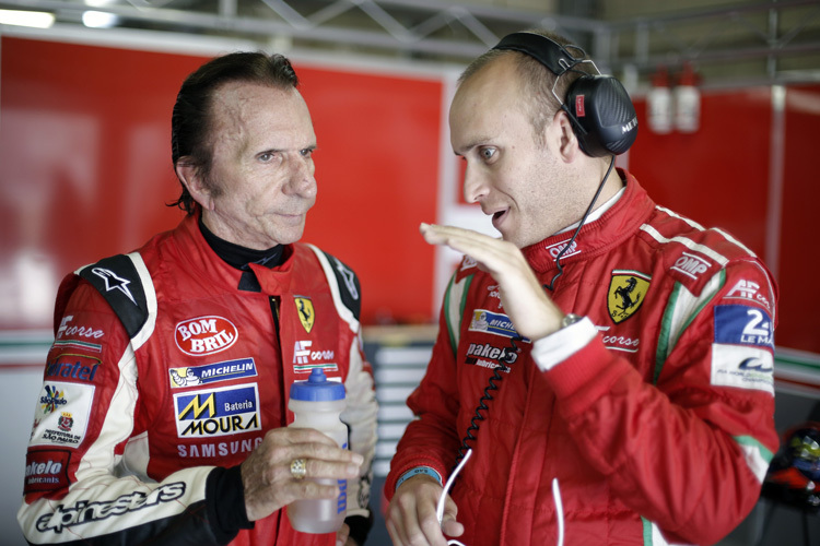 Fittipaldi mit Teamkollege Jeff Segal