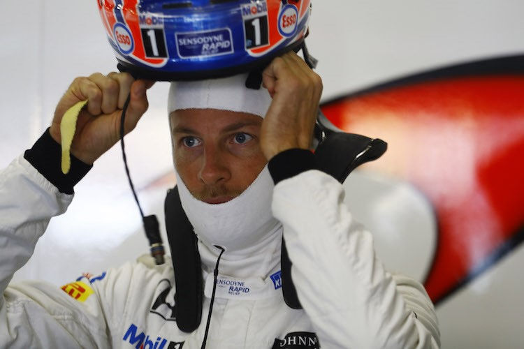 Helm auf für Jenson Button