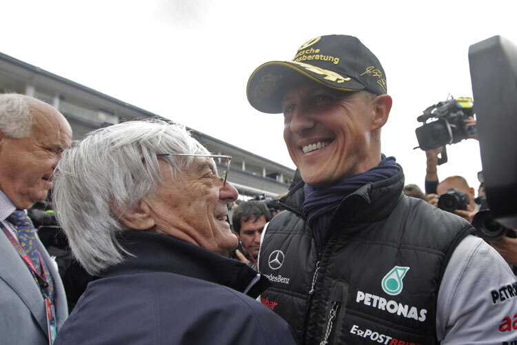 Bernie Ecclestone hofft, dass Michael Schumacher bald wieder der alte sein wird