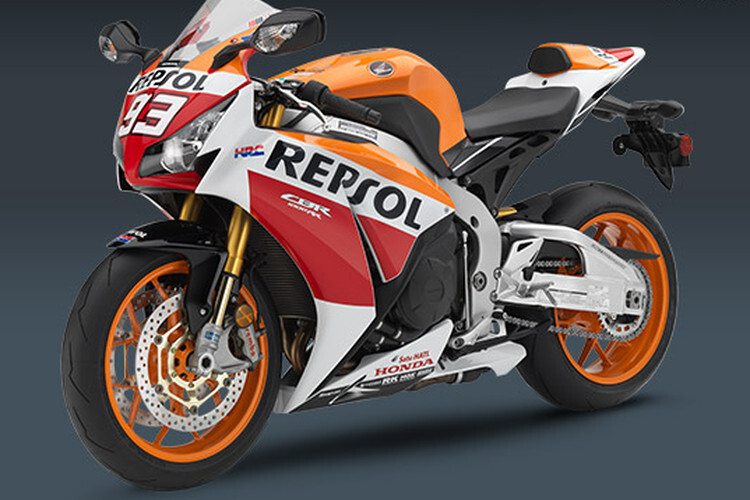 Die CBR1000RR im Design der Repsol-Honda von MotoGP-Weltmeister Marc Márquez