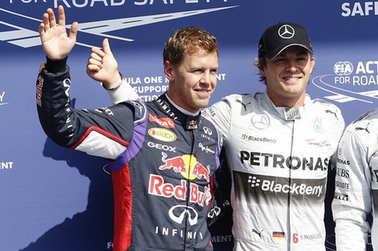 Sebastian Vettel und Nico Rosberg