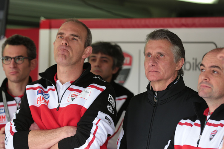 Ducati-Manager Ernesto Marinelli (li.)