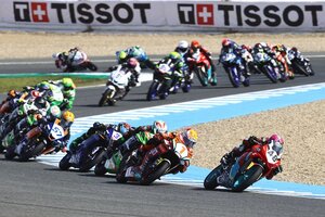 Die Rennen der Supersport-WM 300 waren stets umkämpft und spannend)