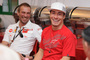 Bestens gelaunt: Suppo (li.) und Hayden