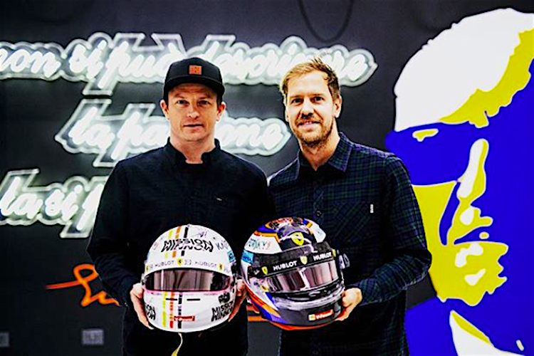 Kimi Räikkönen und Sebastian Vettel in Maranello