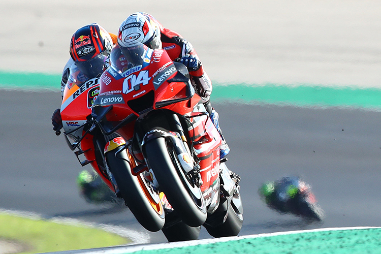 Stefan Bradl (li.) und Andrea Dovizioso in Portimao