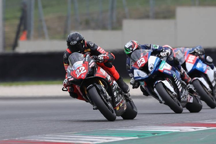 Luca Conforti (22) holte in Mugello den zweiten Platz auf dem Podium